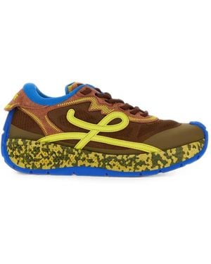 Loewe Pogo Logo-Appliqué Trainers - Green