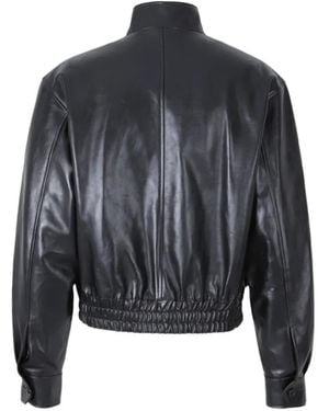 Jil Sander Leather Jacket - Blue