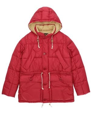 Fortela Quilted Hooded Jacket - Red