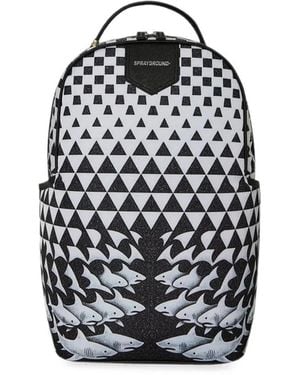Sprayground Illusion Fusion Shark Backpack - White