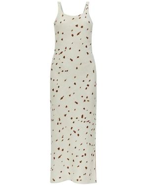 Samsøe & Samsøe Vestido Midi Sasuna - Blanco