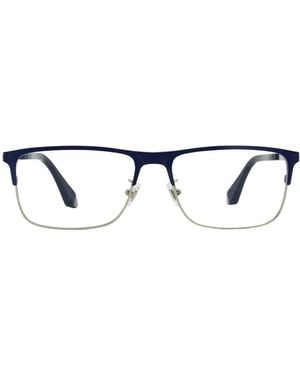 Longines Lunettes De Vue À Monture Rectangulaire - Bleu