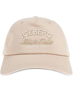Iceberg Embroidered Baseball Cap - Natural