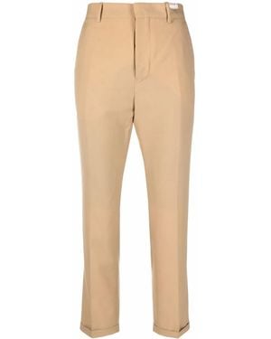 Marni Mid-Rise Straight-Leg Pants - Natural