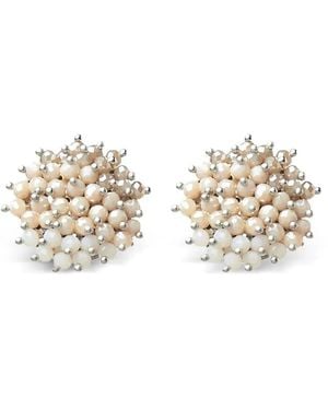 Peserico Pearl Cluster Earrings - Metallic