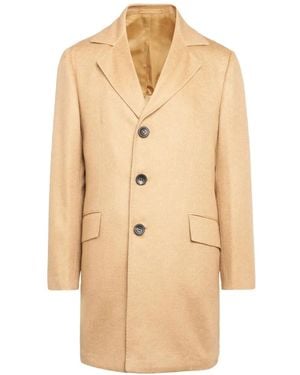 Kiton Einreihige Cabanjacke Mit Twillmuster - Natur