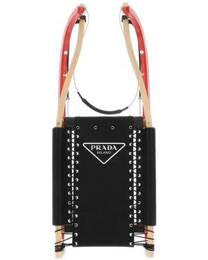 Prada Sneakers Con Stampa - Nero