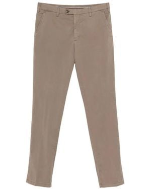 Canali Front-pleat trousers - Grau