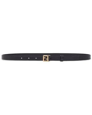 Fendi Gürtel Mit Ff-Logo - Weiß