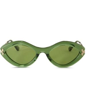 PUCCI Sonnenbrille mit geometrischem Gestell - Grün