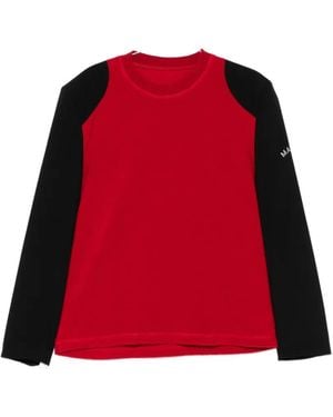 MM6 by Maison Margiela Raglan-Sleeve Logo-Print T-Shirt - Red