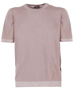 Peserico Knitted Short-Sleeve Jumper - Pink