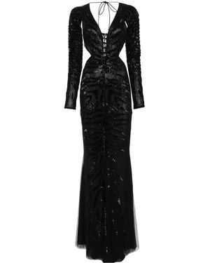 Roberto Cavalli Ray Of Gown - Black