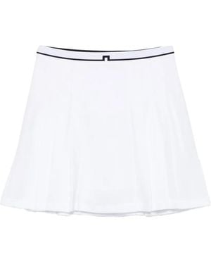 J.Lindeberg Pleated Trim Short Skirt - White