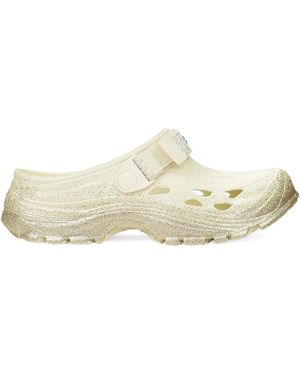 Lanvin X Suicoke Curb Glittered Clogs - White
