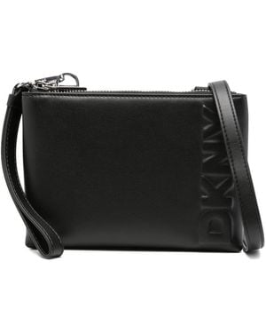 DKNY Umhängetasche Mit Logo-Prägung - Schwarz