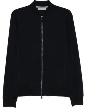 Canali Zip Cotton Jacket - Black