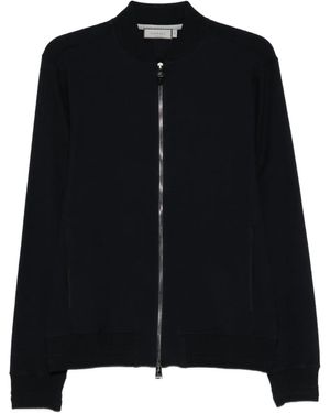 Canali Zip Cotton Jacket - Black