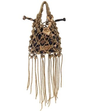 Kurt Geiger Macramé Mini Bag - Metallic