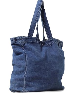 Baum und Pferdgarten Pocket-Detail Tote Bag - Blue