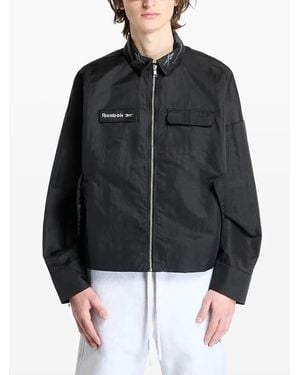 Reebok Zip-Up Shirt Jacket - Black