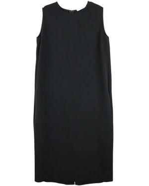 The Row Mirna Round-Neck Dress - Black