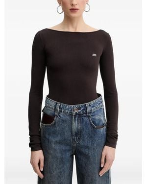 Miss Sixty Long-Sleeve Top - Black