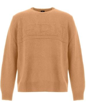 Herno Logo-Jacquard Jumper - Natural