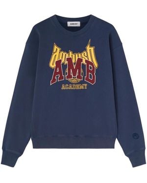 Ambush Logo-Appliqué Sweatshirt - Blue