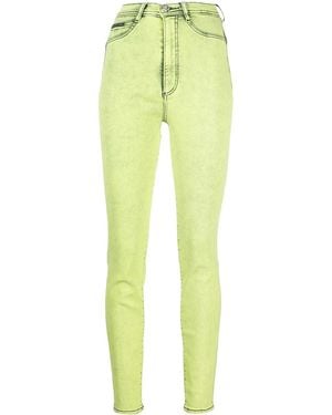 Philipp Plein Super High Waist Jeggings - Yellow