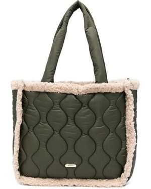 Barbour Bolso Shopper Marnie Acolchado - Verde