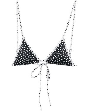 Leslie Amon Top De Bikini Cynthia A Lunares - Negro