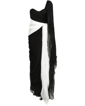 IRIS SERBAN Aris One-Shoulder Gown - Black