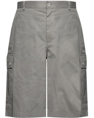 Dolce & Gabbana Cotton Cargo Shorts - Grey