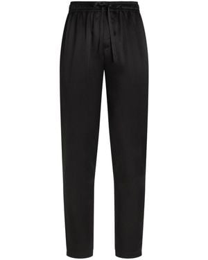 Dolce & Gabbana Embroidered Pyjama Trousers - Black