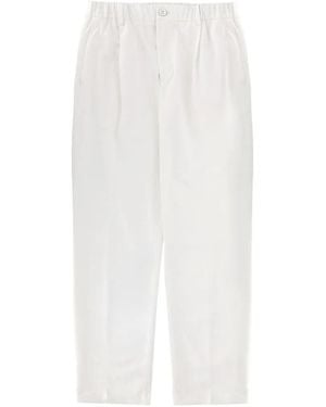 Herno Pleated Trousers - White
