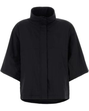 Herno High-Neck Short-Sleeve Jacket - Blue