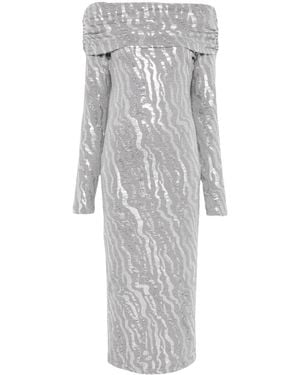 ROTATE BIRGER CHRISTENSEN スパンコール ドレス - グレー