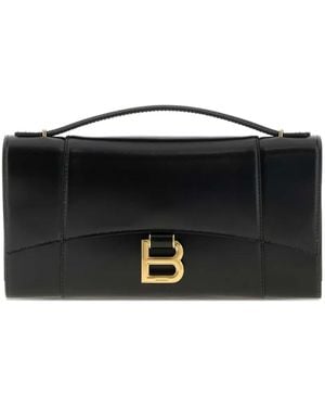 Balenciaga Small Hourglass Tote Bag - Black