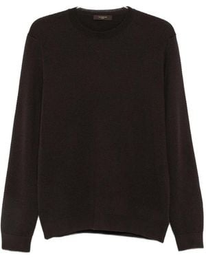 Slowear Waffle-Knit Jumper - Black