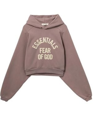 Essentials Sudadera Campus Con Capucha Años 90 - Rosa