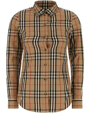 Burberry Camisa Lapwing a cuadros - Marrón