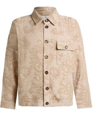 Etro Veste En Coton À Motif Végétal - Neutre