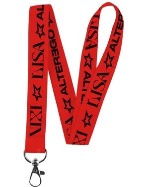Alter Ego X Lisa Vixi Logo-Print Lanyard - Red