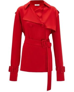 Ferragamo Trenchcoat mit Gürtel - Rot