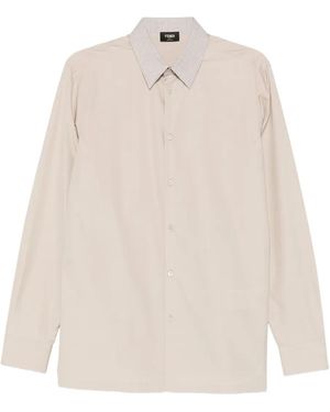 Fendi Neutrals Shirts - White