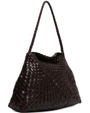 Dragon Diffusion Santa Maria Woven Shoulder Bag - Black