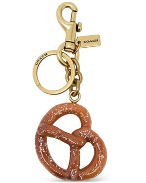 COACH Small Pretzel Bag Charm - Metallic