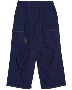 Undercover Button-Fastening Cargo Pants - Blue