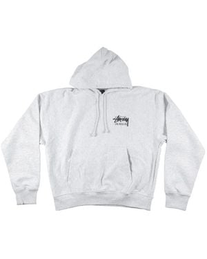 Stussy Logo-Print Hoodie - White